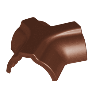 Three-way ridge PRO 1 – brown color – glossy