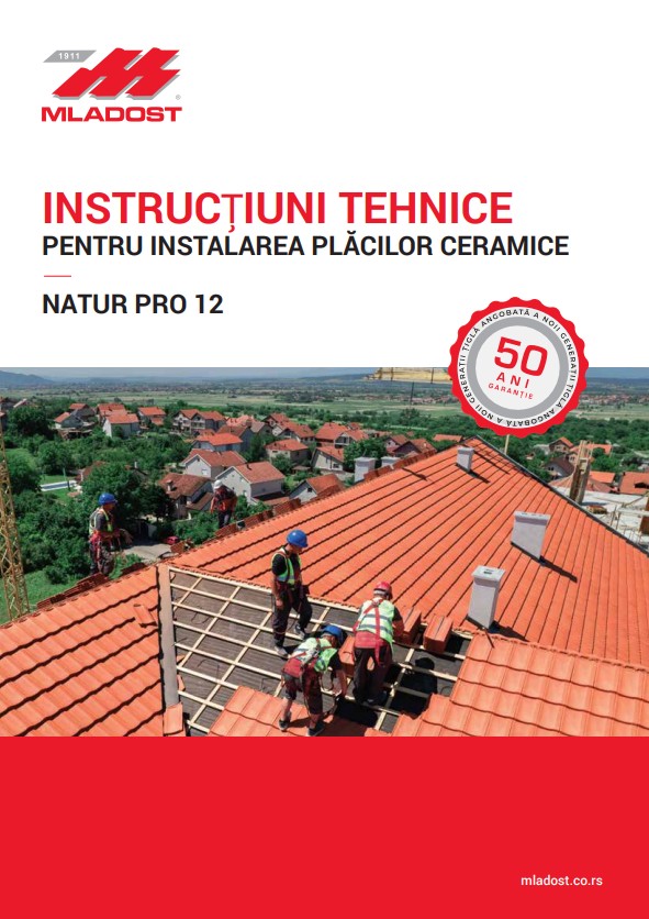Tehničko uputstvo za ugradnju keramičkog crepa NATUR PRO 12 RUM